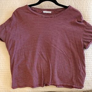 Zara striped oversized tee